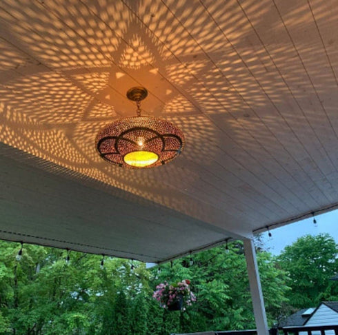Moroccan Outdoor Ceiling Light, Moroccan lamp, Hanging Lamp (PL 1002)